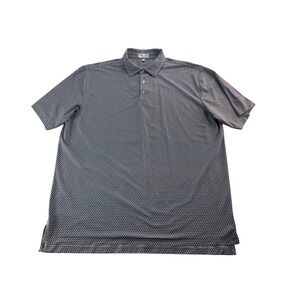 Peter Millar‎ Summer Comfort Mens XL Polo Shirt Short Sleeve Geometric Print